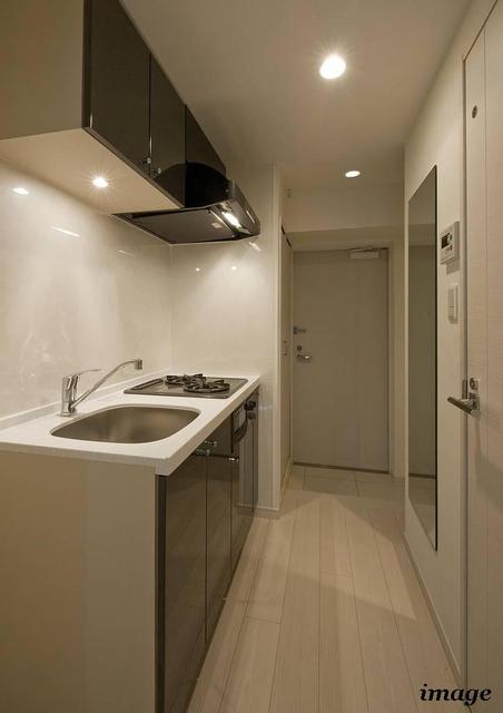 グランド・ガーラ代々木参宮橋7階 2口ガスグリル付システムキッチン