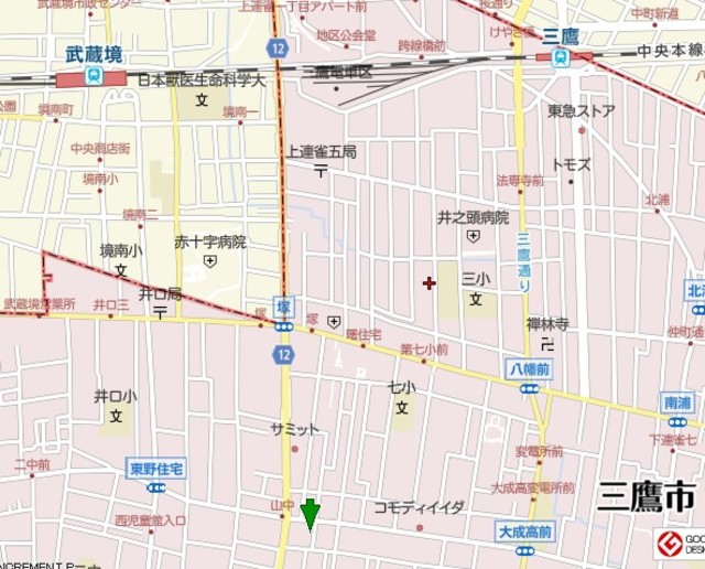 エクセル三鷹0201号室 地図