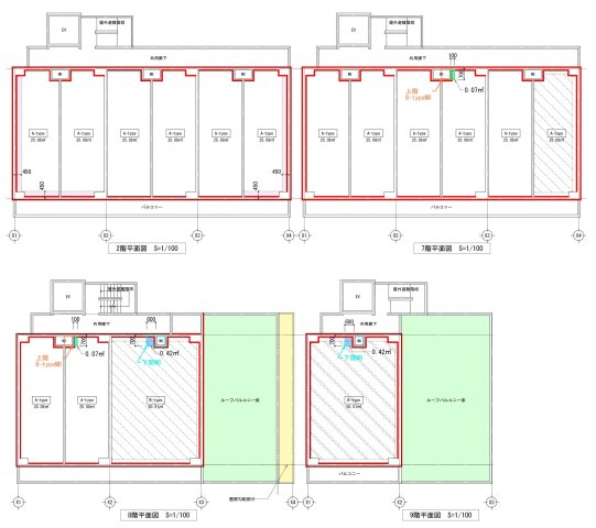 DIPS竹ノ塚駅前506号室 区画図