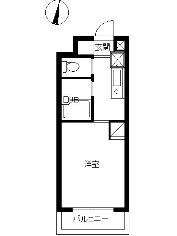 スカイコート新宿落合第6413号室 間取