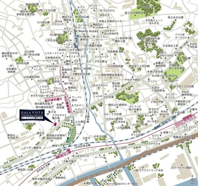 ガーラ・ヴィスタ横浜子安3階 案内図