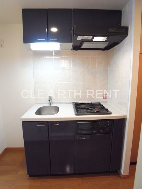 パレステュディオ虎ノ門6階 グリル付きのシステムキッチン