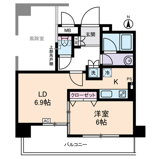 サンクレイドルレヴィール池袋0301号室 間取
