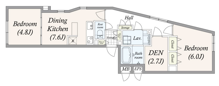 ＧＲＡＮ ＰＡＳＥＯ 池尻大橋205号室 【世田谷区池尻の新築デザイナーズマンション】