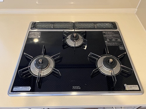 ライオンズ茅ヶ崎ザ・アイランズ【Ｉ街区】 ３口ガスコンロ　※前回募集時2024年9月撮影