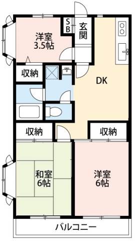 ハイツ瑞光2階 間取