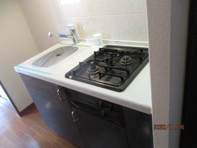 フェニックス富士見ヶ丘 システムキッチン（2口ガスコンロ・グリル付）