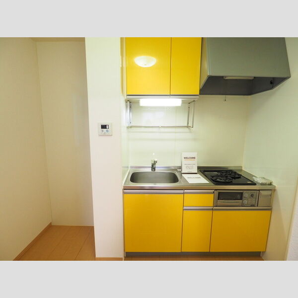 ライツェントハイム101号室 システムキッチン(2口コンロ)