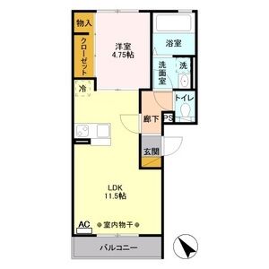 メゾンド・ソレーユHiguchi103号室 間取