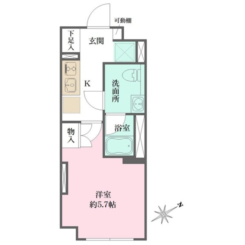 Fika大井町4階 間取