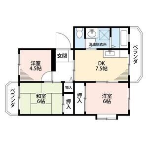 メゾンコグレ102号室 間取