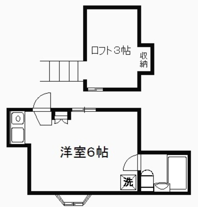 シャムロック2階 間取