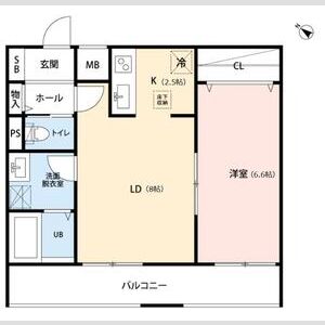 リーブルファイン風渡野101号室 間取