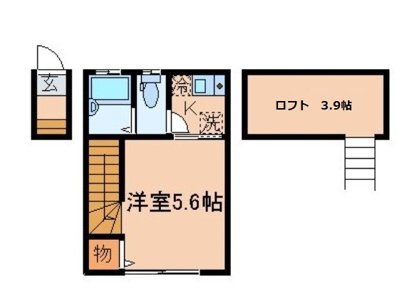 バーミープレイス阿佐ヶ谷Ⅱ 202号室の間取り図