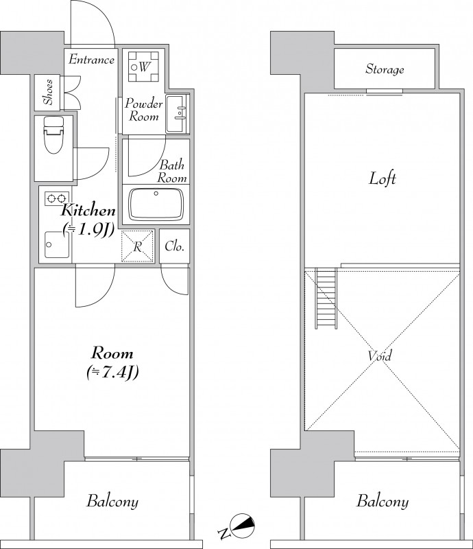 カナルフロント芝浦11階 間取