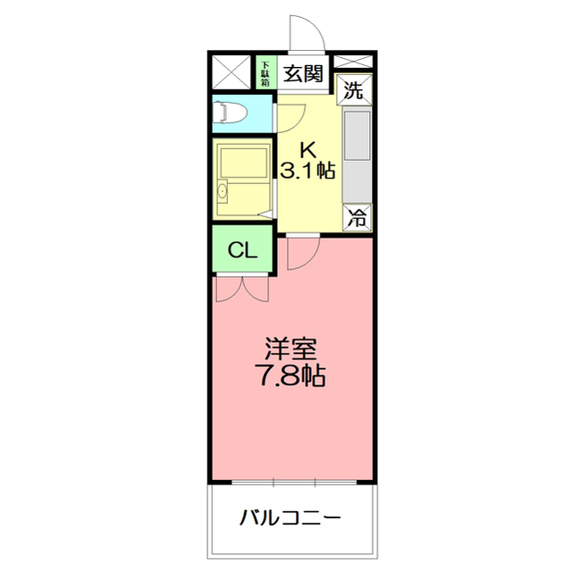 プレーヌデュラン303号室 間取