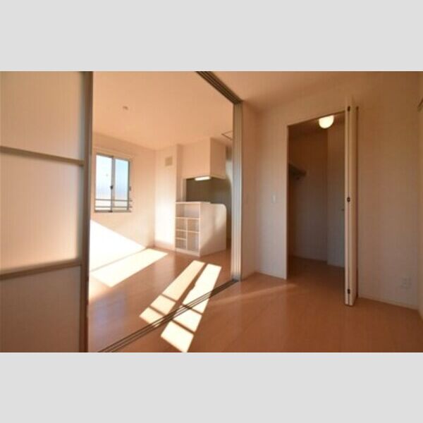 エクセレン203号室 居室とリビングダイニング