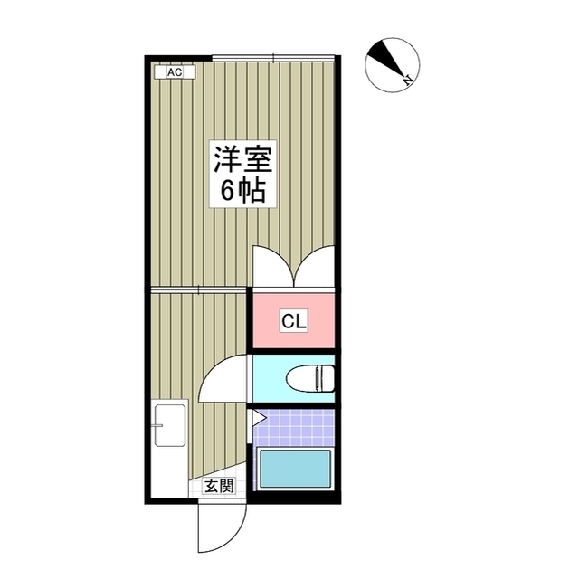 ちとせハイム202号室 間取