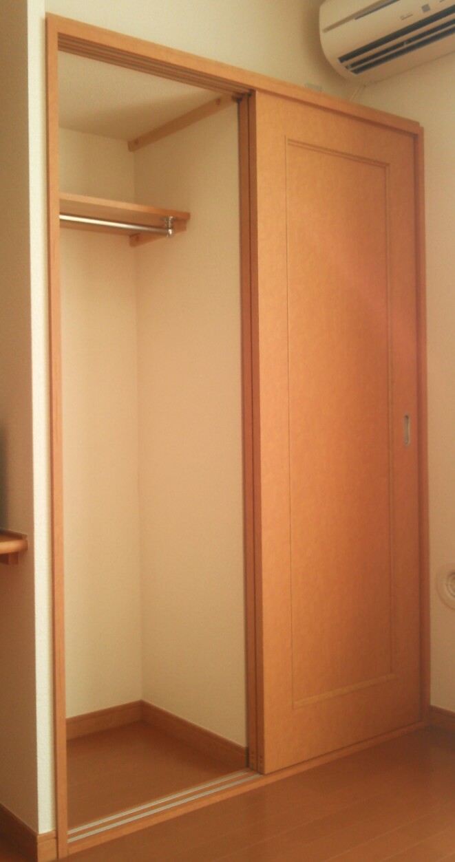 レオパレスプレミール108号室 衣類をたくさん掛けられる収納