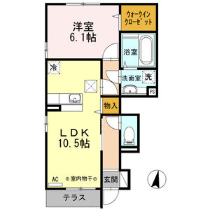 ドエルピア　A101号室 間取