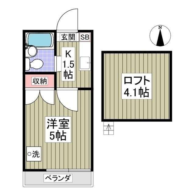 デイジー101号室 間取