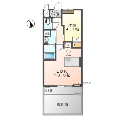 ＡＶＡＮＴＩ　ＨＩＬＬＳ　～アヴァンティ　ヒルズ～107号室 間取