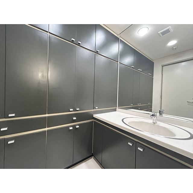 ウエダマンション 独立洗面台＆収納一面！