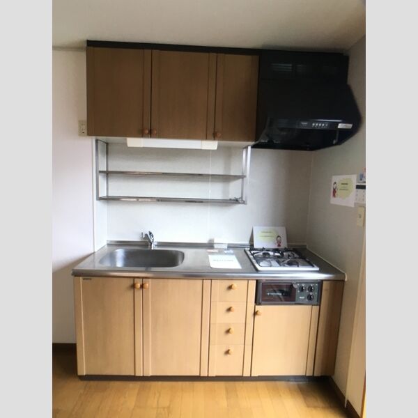 グレイスプラザ　Ⅱ システムキッチン(2口ガスコンロ)