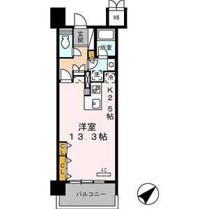 ロイヤルパークス豊洲0328号室 間取