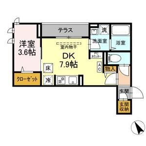 D-asset中原101号室 間取