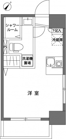 スカイコート東日本橋1001号室 間取
