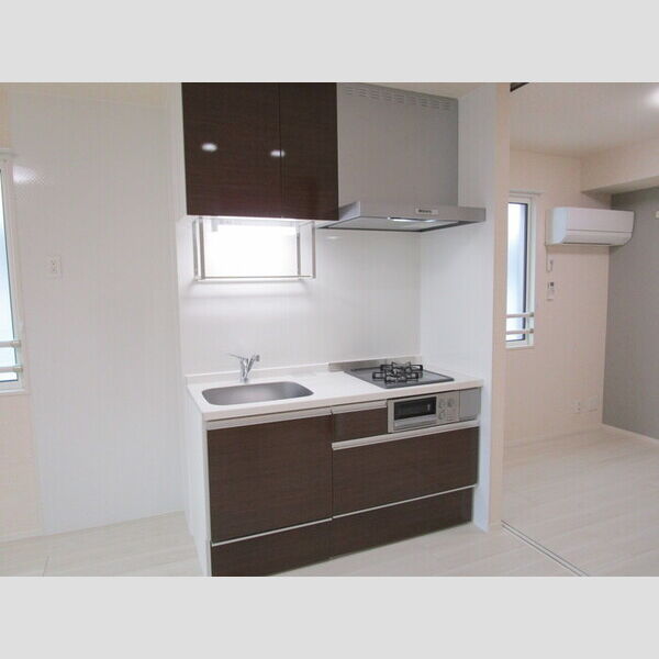 ガルデ妙典301号室 2口ガスコンロ付システムキッチン