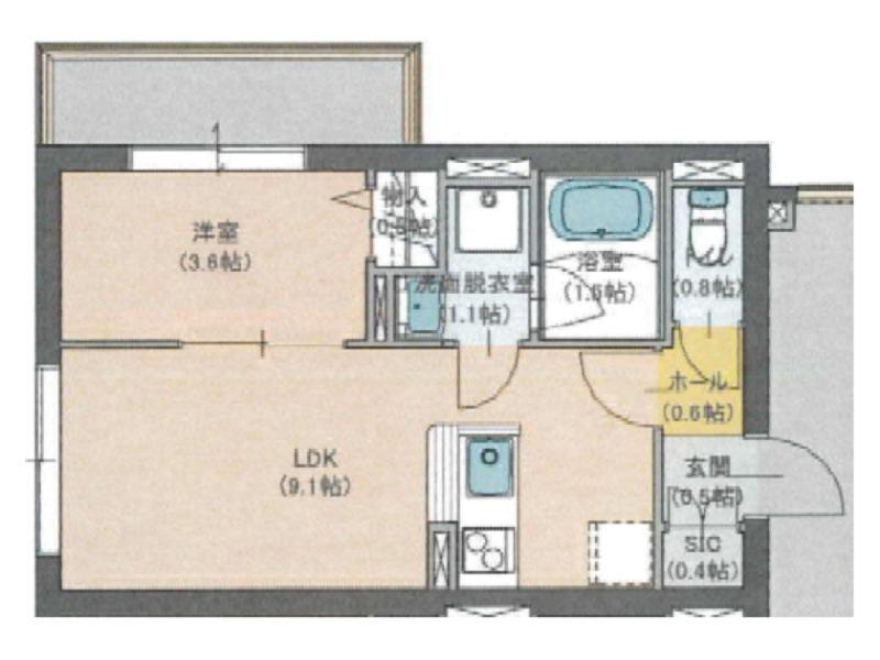 プロスタイルウェルス下井草4階 間取