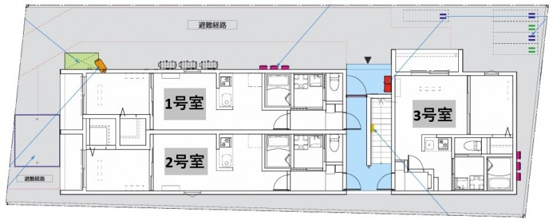 Ｃｕｌｌｉｎａｎ　Ｓａｎｔｕａｒｉｏ3階 部屋その他