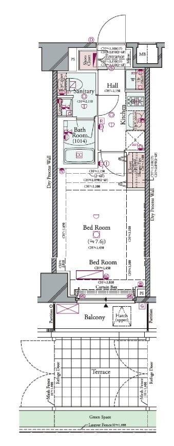コンシェリア品川 ＢＡＹＳＩＤＥ ＣＯＵＲＴ1階 ★当社専任/分譲賃貸マンション/ネット無料★