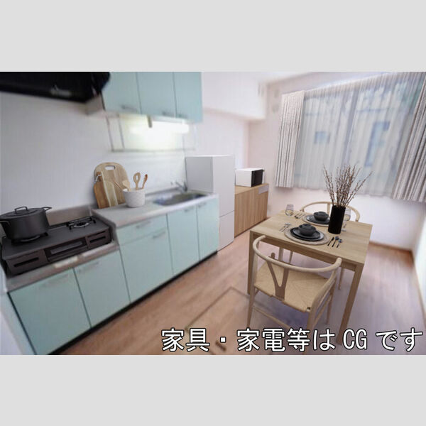 リヴィエール　B キッチンダイニング(家具配置イメージ)