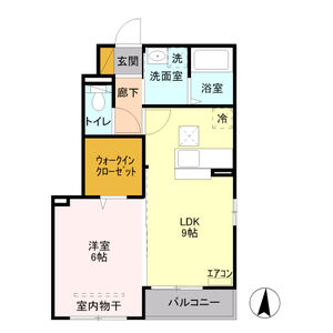 サンハイツ101号室 間取