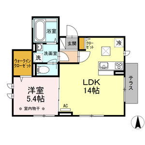 D-room Renka101号室 間取