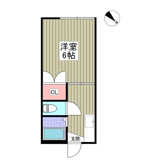 ちとせハイム203号室 間取