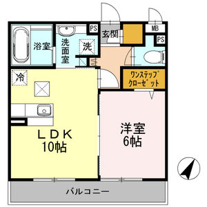 サンロイヤル102号室 間取