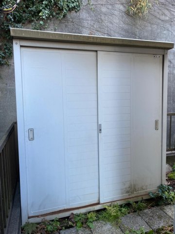 アルファ横浜 大型物置を完備で，キャンプグッズやスポーツ用品等も楽々収納?