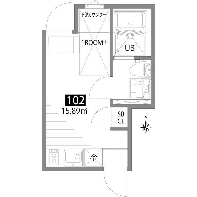 グランエッグス中野南台1階 間取り図