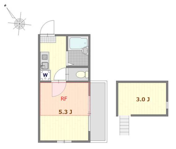 リブ亀戸3階 間取