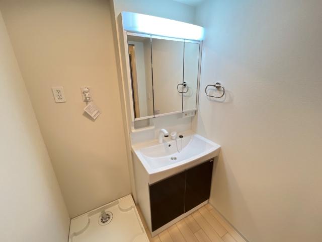 川口市大字道合字久保前　アパート新築工事 洗髪洗面化粧台（イメージ）