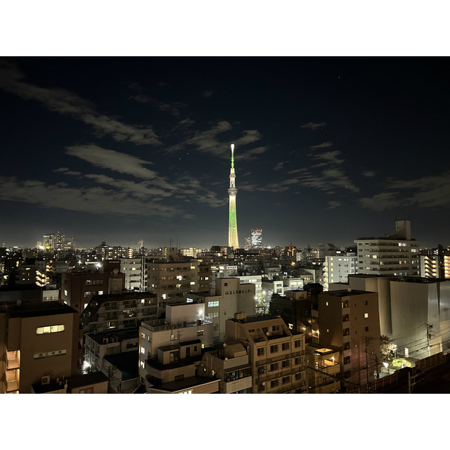 プレール・ドゥーク両国Ⅳ503号室 10階共用廊下からの眺望