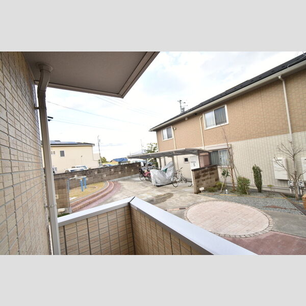 K・fines　B棟101号室 バルコニーからの眺め