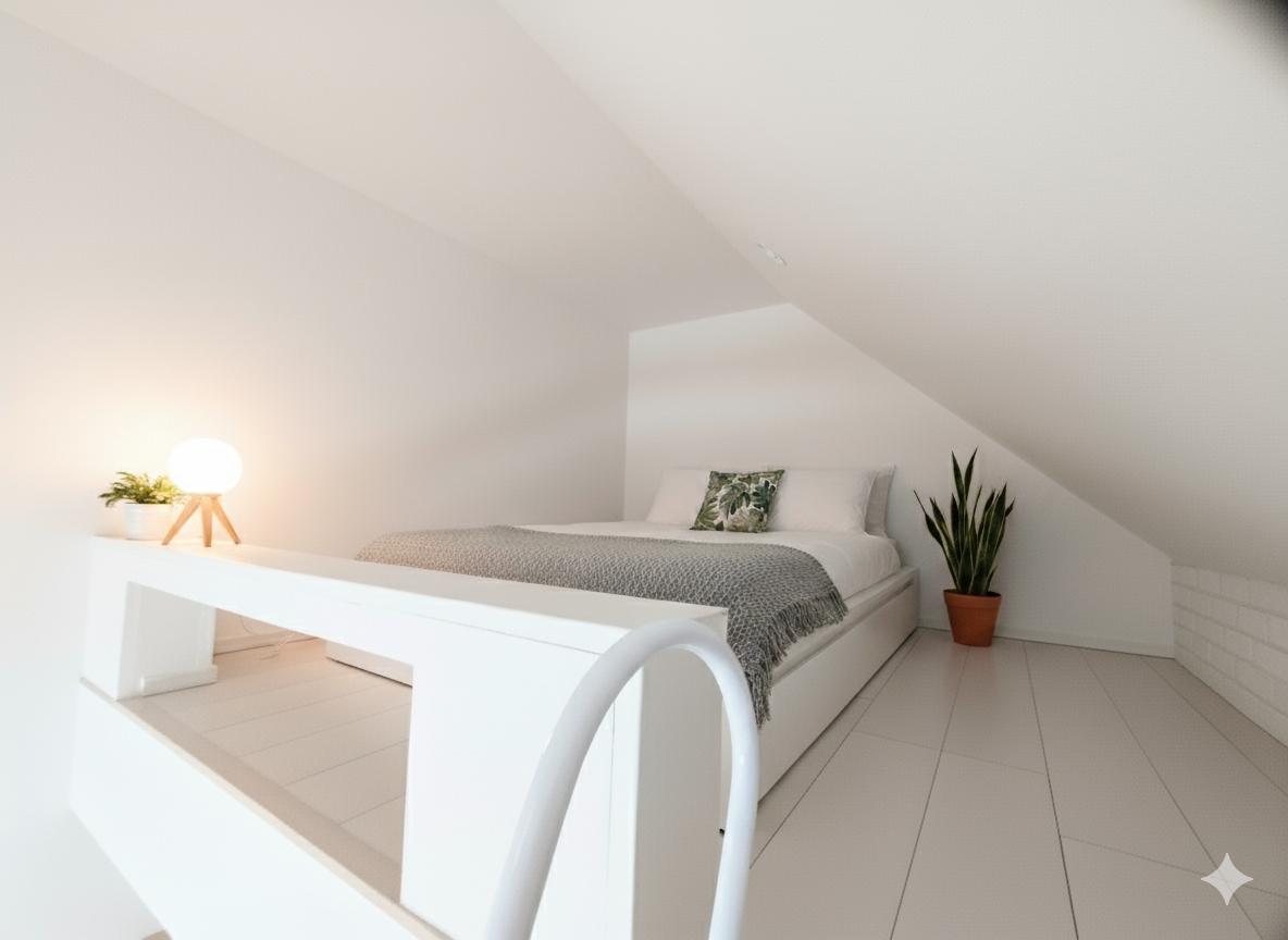 ラプレ下丸子 ロフト仕様でベッドが部屋を占領せず◎家具はステージング例です