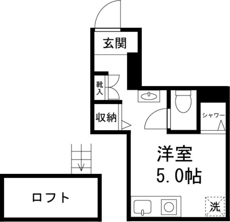 桂ビル1階 間取