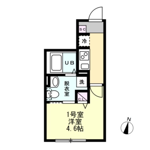 INside Grove EVE101号室 間取