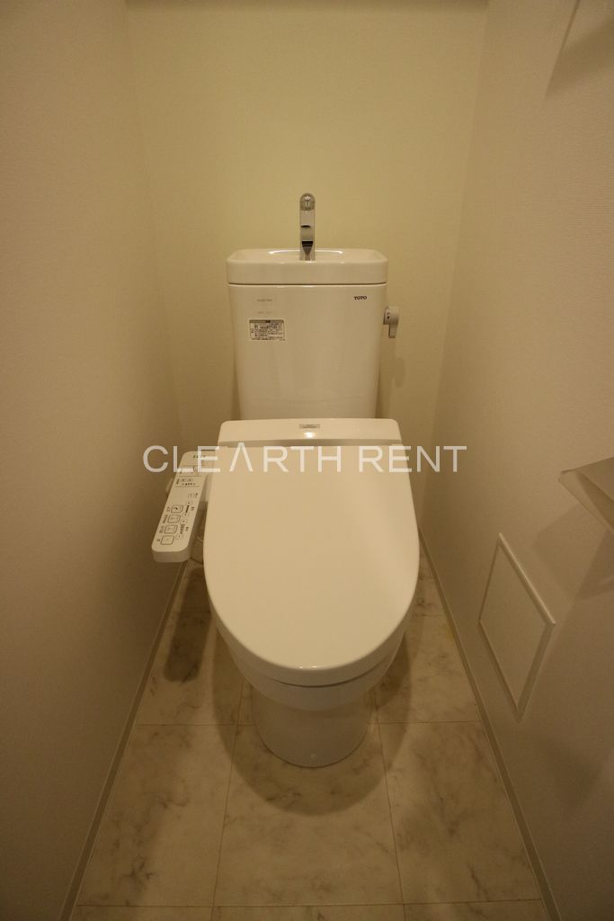 コンシェリア大崎 ＣＲＯＳＳＩＡ15階 上部に棚あり/温水洗浄便座